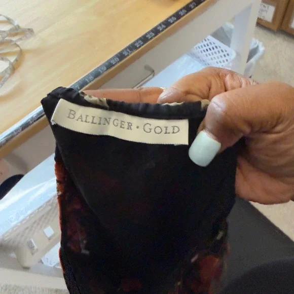 VTG 90s Fairy Grunge Women Skirt Small Black Red Floral Button Whimsigoth Maxi - Picture 6 of 7